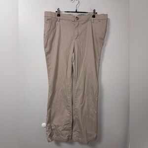 Lee Riders Comfort Waist Khaki Pants Women’s 16P Basic Casual Minimalist